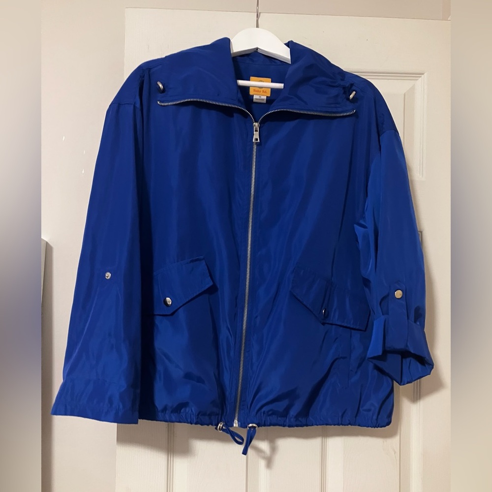 Ruby Rd. Vibrant Blue wind breaker Jacket, in excellent condition. Size 16